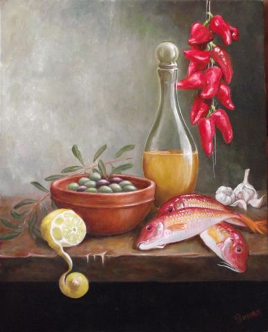 Nature morte n°11 " aux rougets"